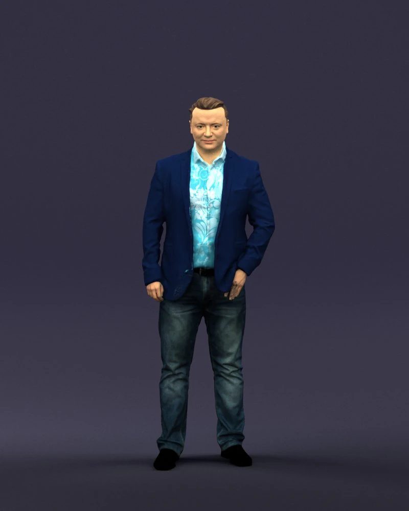 cool jeans man 0422 3d print ready 3D Print Model .c4d .max .obj .3ds .fbx .stl .blend 