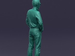 with glasses man 0424 3D Model