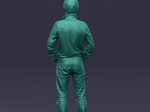 with glasses man 0424 3D Model