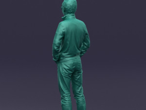 with glasses man 0424 3D Model