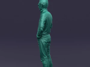 with glasses man 0424 3D Model