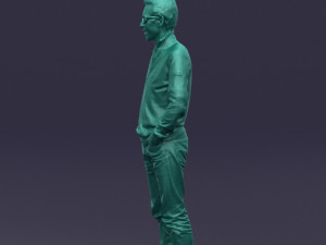 with glasses man 0424 3D Model