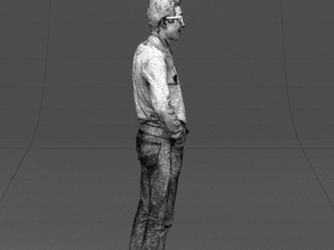 with glasses man 0424 3D Model