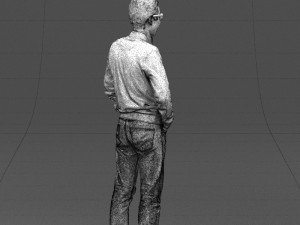 with glasses man 0424 3D Model