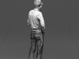 with glasses man 0424 3D Model