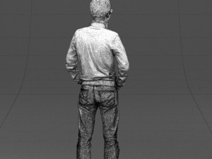 with glasses man 0424 3D Model