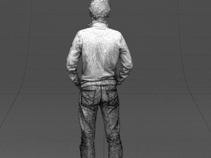 with glasses man 0424 3D Model
