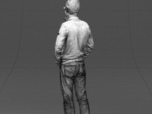 with glasses man 0424 3D Model