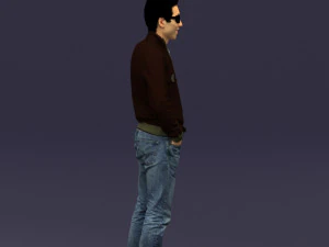 with glasses man 0424 3D Print Model