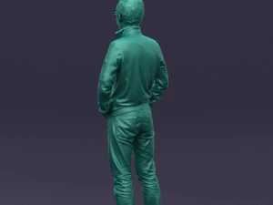 with glasses man 0424 3D Print Model