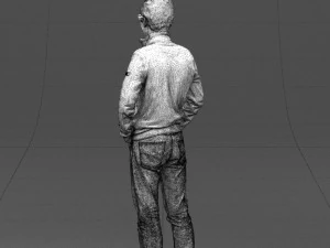with glasses man 0424 3D Print Model