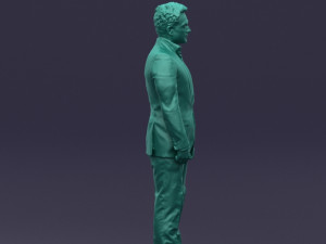 black suit man 0425 3D Model