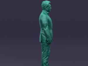 black suit man 0425 3D Model