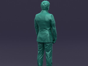 black suit man 0425 3D Model