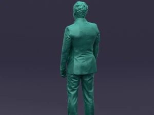 black suit man 0425 3D Model