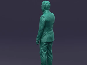 black suit man 0425 3D Model