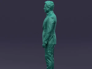 black suit man 0425 3D Model