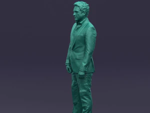 black suit man 0425 3D Model
