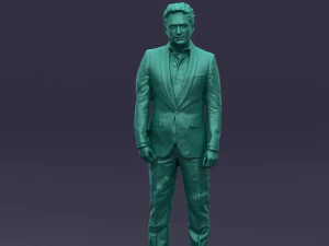 black suit man 0425 3D Model