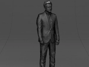 black suit man 0425 3D Model