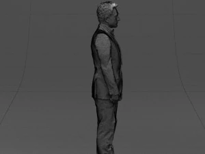 black suit man 0425 3D Model