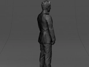 black suit man 0425 3D Model