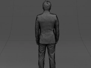 black suit man 0425 3D Model