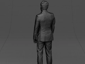 black suit man 0425 3D Model