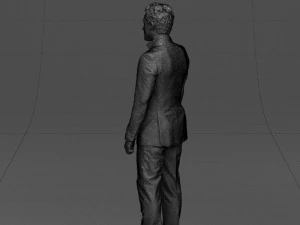 black suit man 0425 3D Model