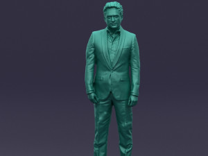 black suit man 0425 3d print ready Model Cetak 3D