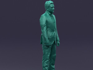 black suit man 0425 3d print ready Model Cetak 3D