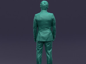 black suit man 0425 3d print ready Model Cetak 3D