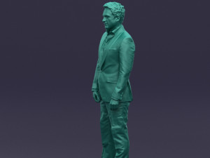 black suit man 0425 3d print ready Model Cetak 3D