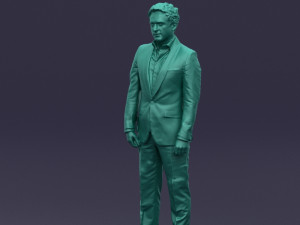 black suit man 0425 3d print ready Model Cetak 3D