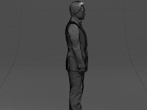 black suit man 0425 3d print ready Model Cetak 3D