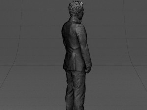black suit man 0425 3d print ready Model Cetak 3D