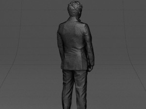 black suit man 0425 3d print ready Model Cetak 3D