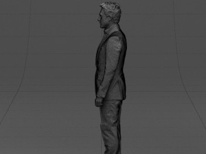 black suit man 0425 3d print ready Model Cetak 3D