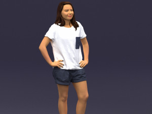 shorts woman 0416 3D Model