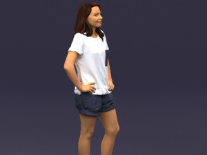 shorts woman 0416 3D Model