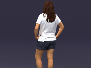 shorts woman 0416 3D Model
