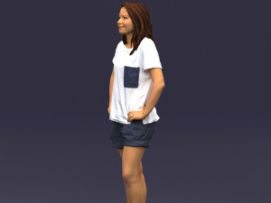 shorts woman 0416 3D Model