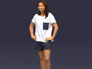 shorts woman 0416 3D Model