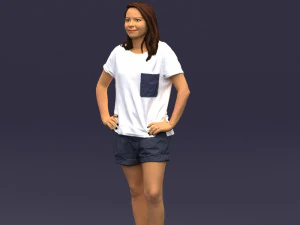 shorts woman 0416 3D Model
