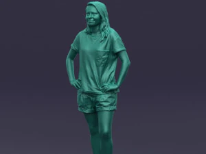 shorts woman 0416 3D Model