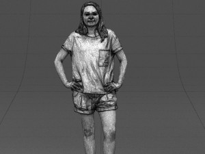 shorts woman 0416 3D Model