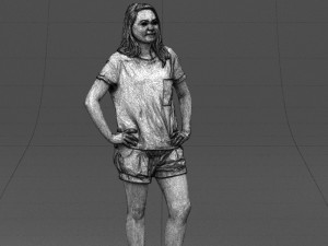 shorts woman 0416 3D Model