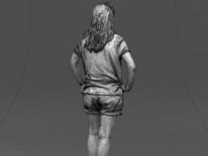 shorts woman 0416 3D Model