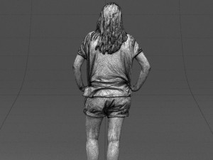 shorts woman 0416 3D Model