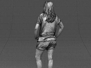 shorts woman 0416 3D Model